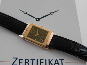 Thumbnail von Jaeger-LeCoultre Reverso Classique 18 Karat Rosegold Reverso Classic Art Deco Handaufzug im Top Zustand ungraviert