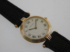Thumbnail von Cartier Trinity Vendome Paris massiv 18 Karat Gelbgold Lady 25 mm mit original Band und Schließe