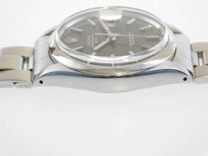 Thumbnail von Rolex Oyster Perpetual Date Stahl 34 mm am Oysterband im Original Zustand mit grey Mosaic Dial Rarität von 1973 </h1>