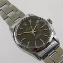 Thumbnail von Rolex Oyster Perpetual Date Stahl 34 mm am Oysterband im Original Zustand mit grey Mosaic Dial Rarität von 1973 </h1>