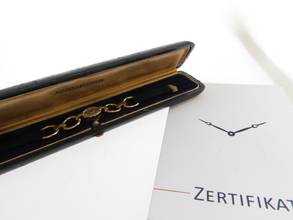 Thumbnail von Jaeger-LeCoultre 18 Karat Jaeger / Hermes Damenuhr Vintage Damenuhr Handaufzug Super Rare </h1>