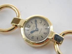 Thumbnail von Jaeger-LeCoultre 18 Karat Jaeger / Hermes Damenuhr Vintage Damenuhr Handaufzug Super Rare </h1>