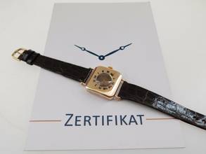 Thumbnail von Patek Philippe 20er / 30er Jahre Patek Philippe Damenuhr massiv Gelbgold mit Emaille super rare </h1>