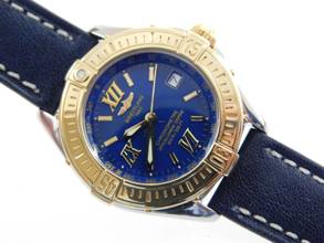 Thumbnail von Breitling Cockpit Lady B-Class / Cockpit Lady Goldlünette und neuem Lederband im TOP Zustand 31 mm </h1>