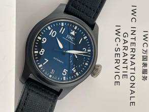 Thumbnail von IWC Große Fliegeruhr Top Gun Big Pilot Top Gun Keramik 46 mm Herrenuhr alle Papiere + Revision 2021 mit original Band </h1>
