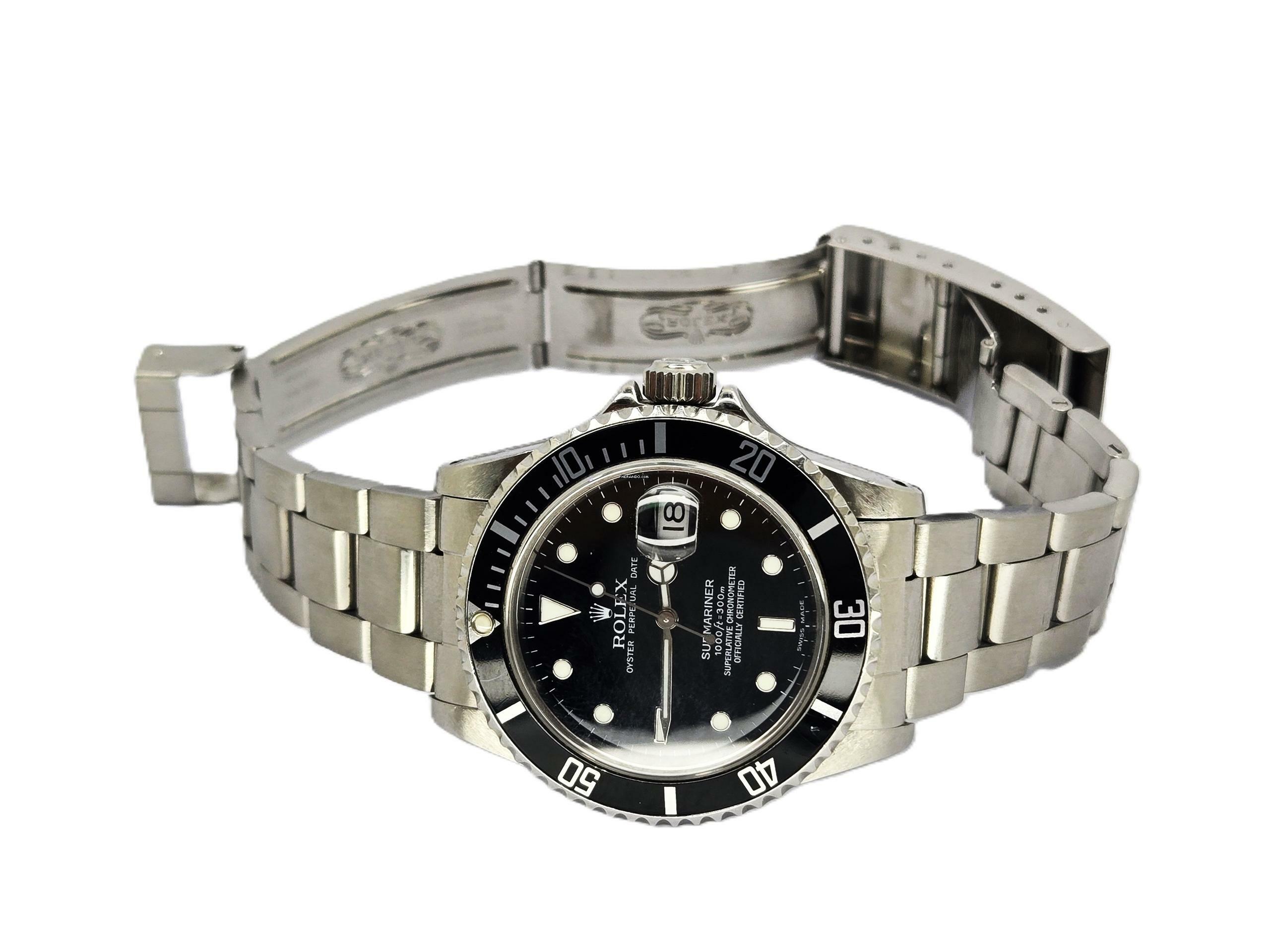 Thumbnail von Rolex Submariner Date LC100 Papiere 16800 </h1>