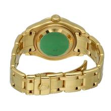 Thumbnail von Rolex Lady-Datejust Pearlmaster 29 Factory Diamonds Turkoise Dial Full Set. With Box and Papers