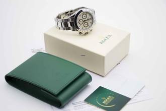 Thumbnail von Rolex Daytona Panna Cream Lemon Dial Thin Hands mit neuem Rolex Service und NFC Karte