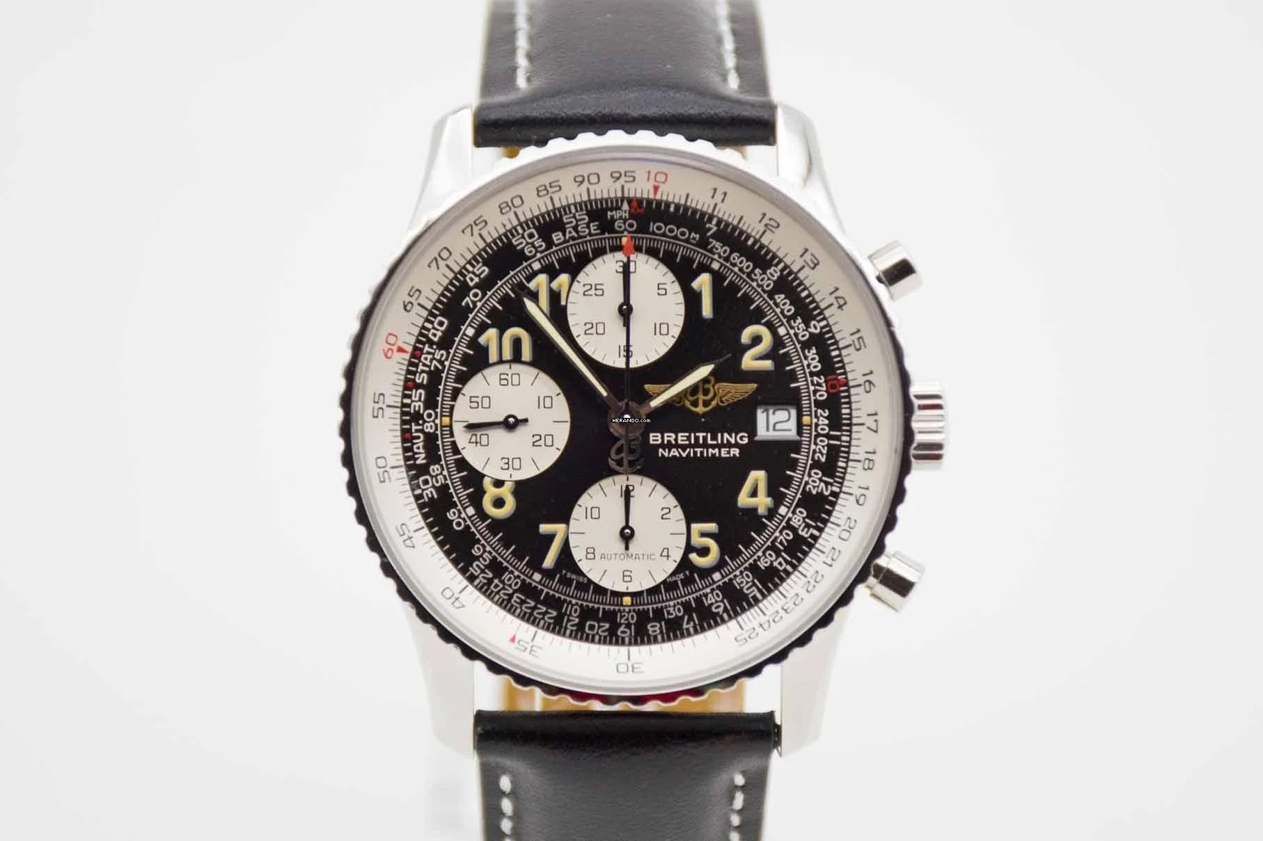  Breitling Old Navitimer Vintage A13022.1 Tritium mit neuem Service  
