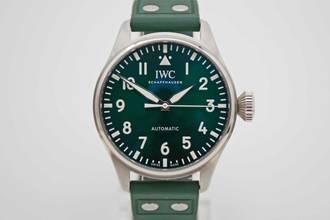 Thumbnail von IWC Große Fliegeruhr Big Pilot 43 Green Dial IW329306 on stock </h1>