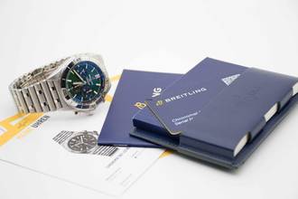 Thumbnail von Breitling Chronomat 42 B01 42 Bentley Green im perfekten Fullset
