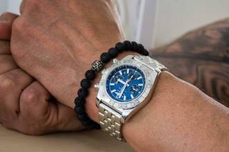 Thumbnail von Breitling Chronomat 44 Blue Dial AB011012.C789 Fullset aus 2020 </h1>