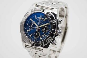 Thumbnail von Breitling Chronomat 44 Blue Dial AB011012.C789 Fullset aus 2020 </h1>