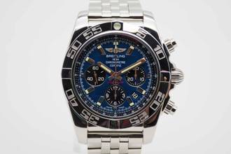 Thumbnail von Breitling Chronomat 44 Blue Dial AB011012.C789 Fullset aus 2020 </h1>