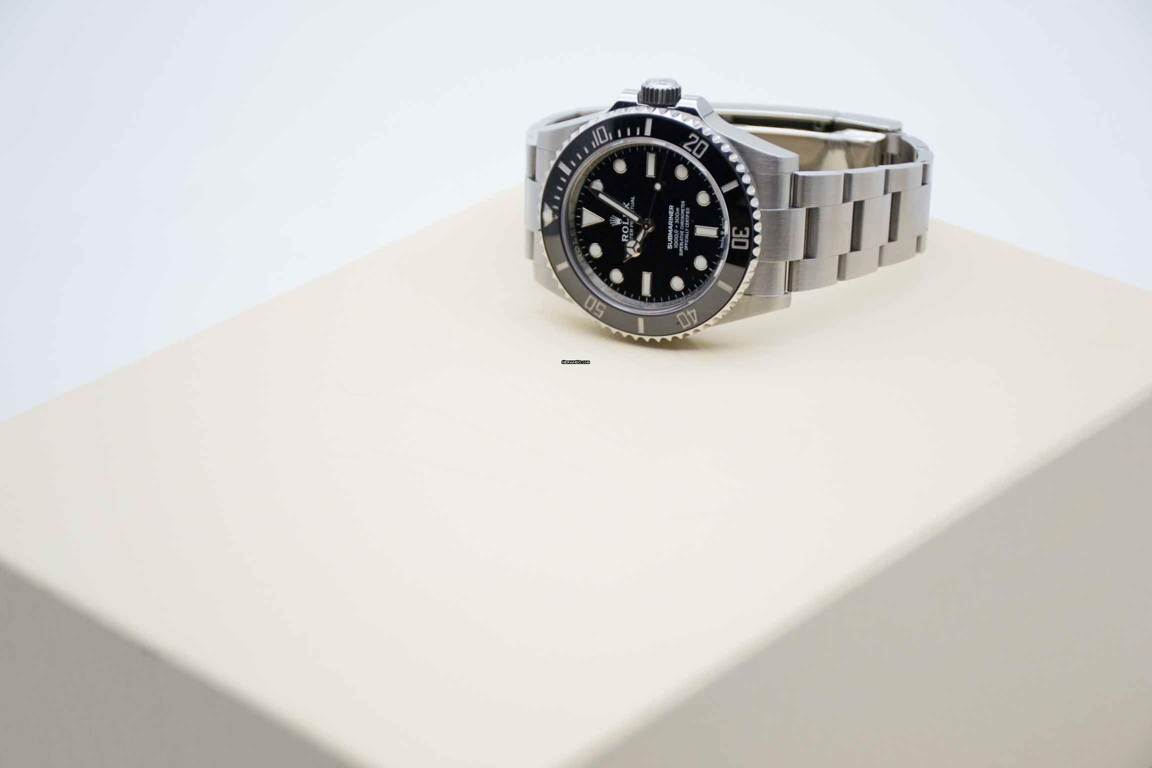 Thumbnail von Rolex Submariner (No Date) 41mm LC100 124060 perfektes Fullset