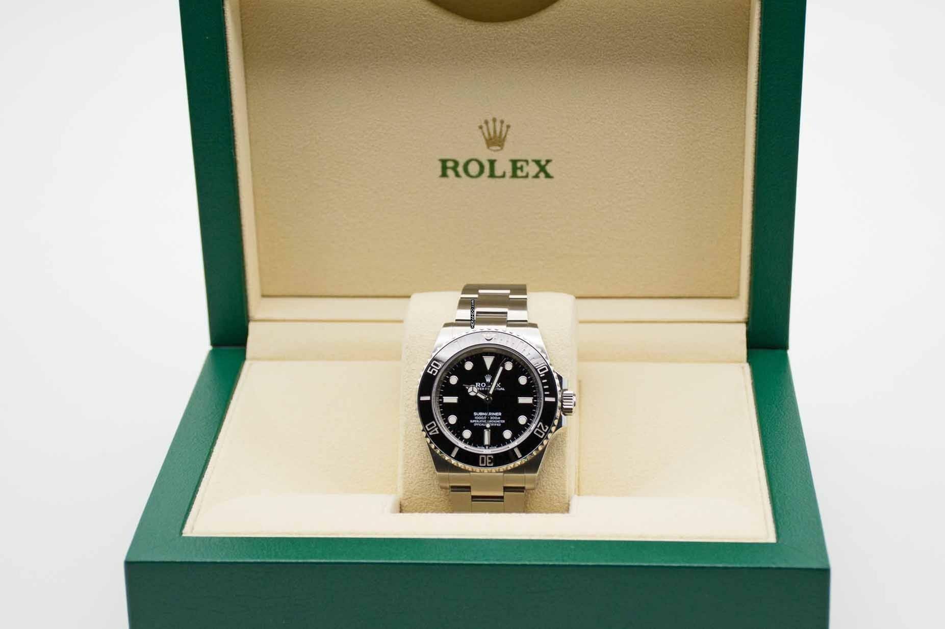 Thumbnail von Rolex Submariner (No Date) 41mm LC100 124060 perfektes Fullset