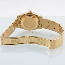 Thumbnail von Rolex Oyster Perpetual Date 15038 silver dial yellow gold 18KT 1985's </h1>