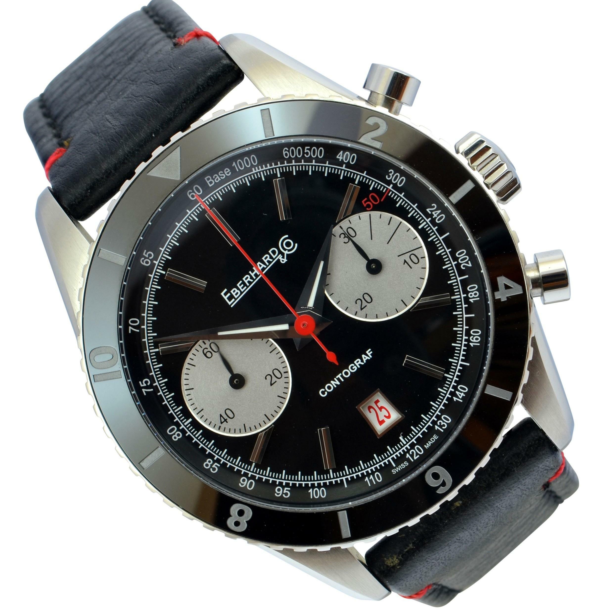  Eberhard & Co. Contograf 31069 black dial Full Set NEW 2018 </h1> 