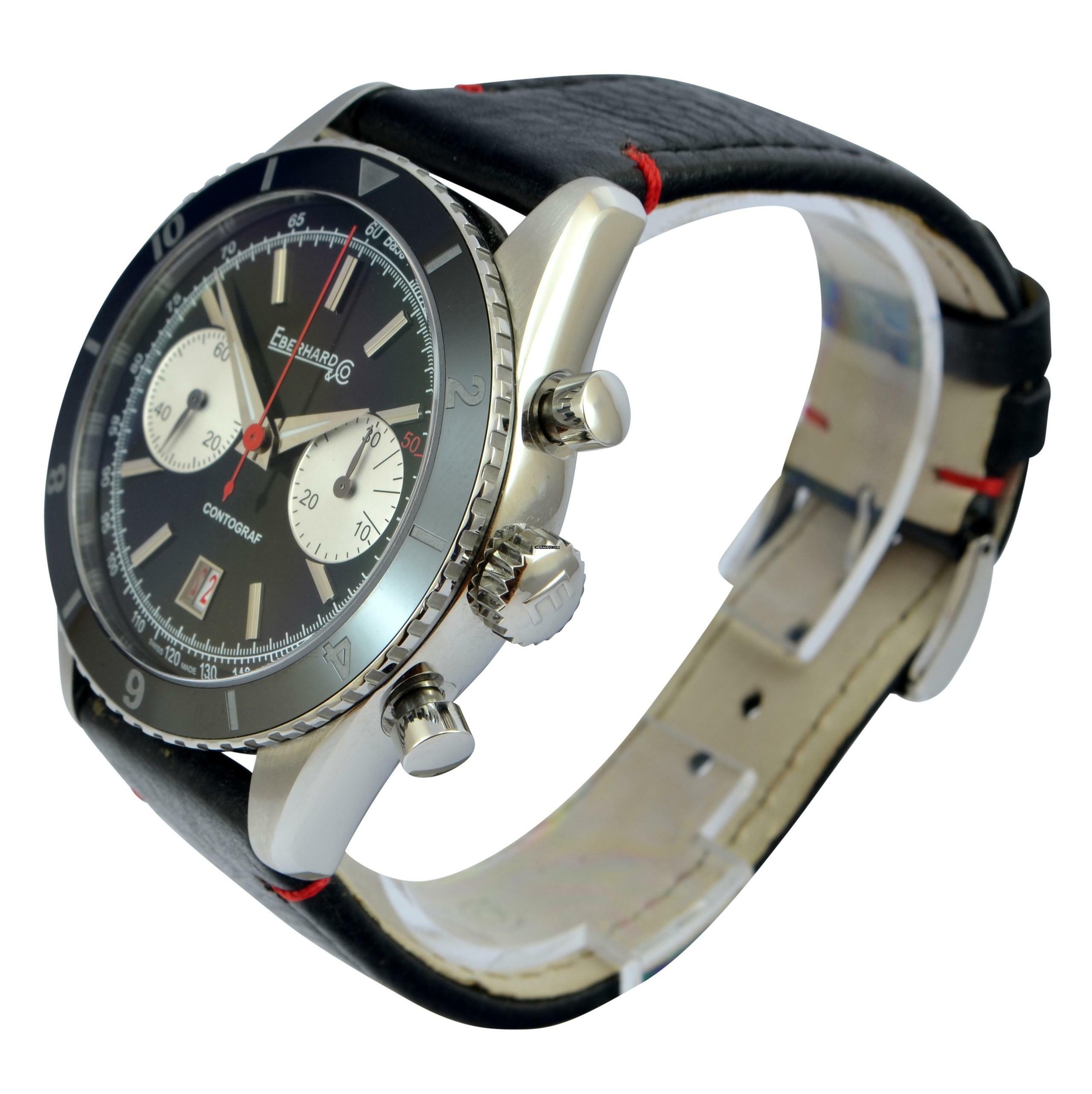 Thumbnail von Eberhard & Co. Contograf 31069 black dial Full Set NEW 2018 </h1>