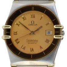 Thumbnail von Omega Constellation Quartz 33MM Manhattan 1 edition golden dial quartz 1984’s </h1>