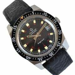 Thumbnail von Certina Argonaut 5801-122 Diver black Crosshair tritium dial 1970’s </h1>