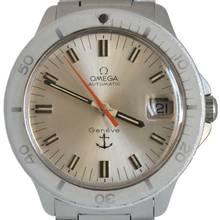 Thumbnail von Omega Genève Admiralty Anchor Soleil silver dial 1970’s </h1>