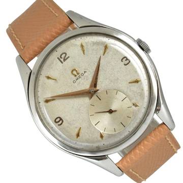  Omega Classic Vintage Jumbo Oversize 2505 silver color dial 1953's </h1> 