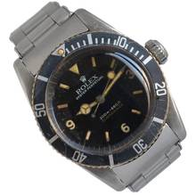 Thumbnail von Rolex Submariner (No Date) 6538 Coroncione Galvanic gilt Explorer dial 1959’s </h1>