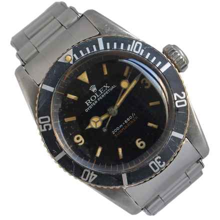  Rolex Submariner (No Date) 6538 Coroncione Galvanic gilt Explorer dial 1959’s </h1> 