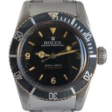 Thumbnail von Rolex Submariner (No Date) 6538 Coroncione Galvanic gilt Explorer dial 1959’s </h1>