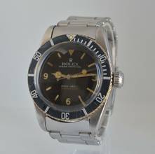 Thumbnail von Rolex Submariner (No Date) 6538 Coroncione Galvanic gilt Explorer dial 1959’s </h1>