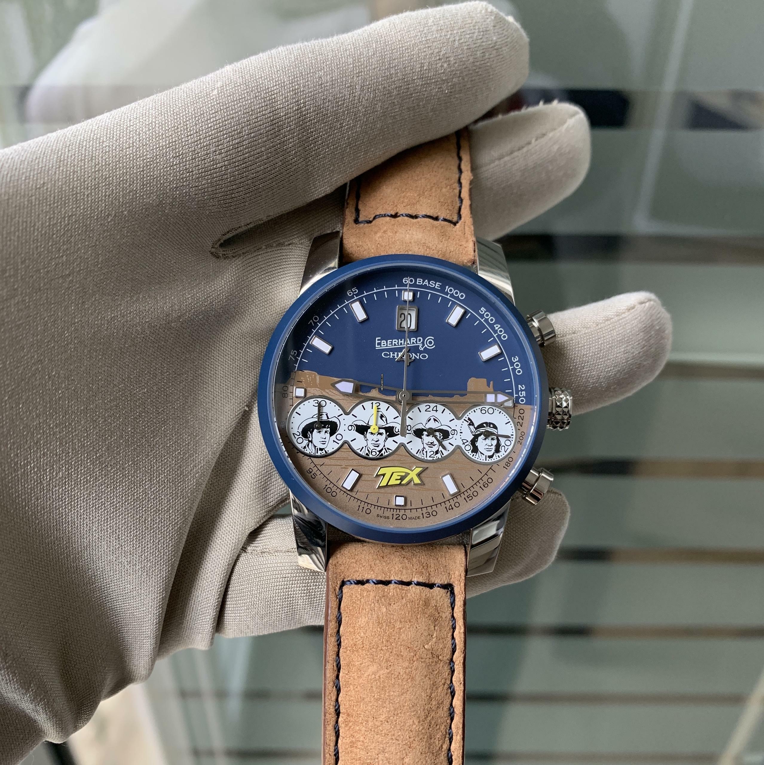 Thumbnail von Eberhard & Co. Chrono 4 31078 Pards Tex Willer Limited Edition Full Set Like NEW 2024’s </h1>