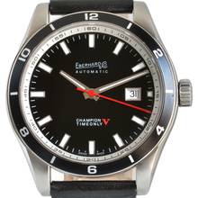 Thumbnail von Eberhard & Co. Champion V Timeonly 41031 CP Black Dial Full Set Like NEW </h1>