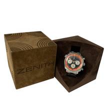 Thumbnail von Zenith Diver chronograph A3736 Super Sub Sea orange dial 1970's </h1>