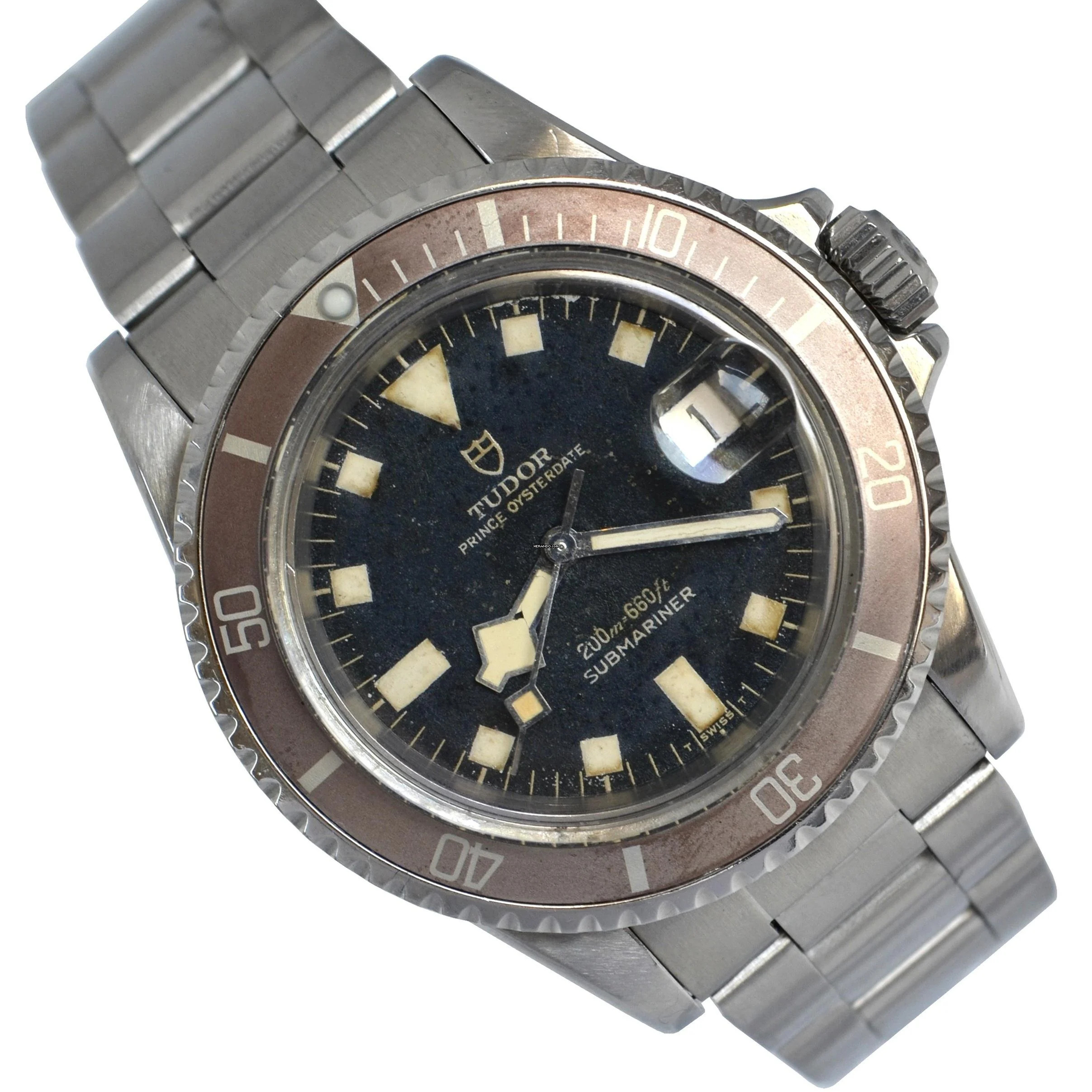 Tudor Submariner 7021/0 Snowflake Date Tropical brown dial 1971 </h1>