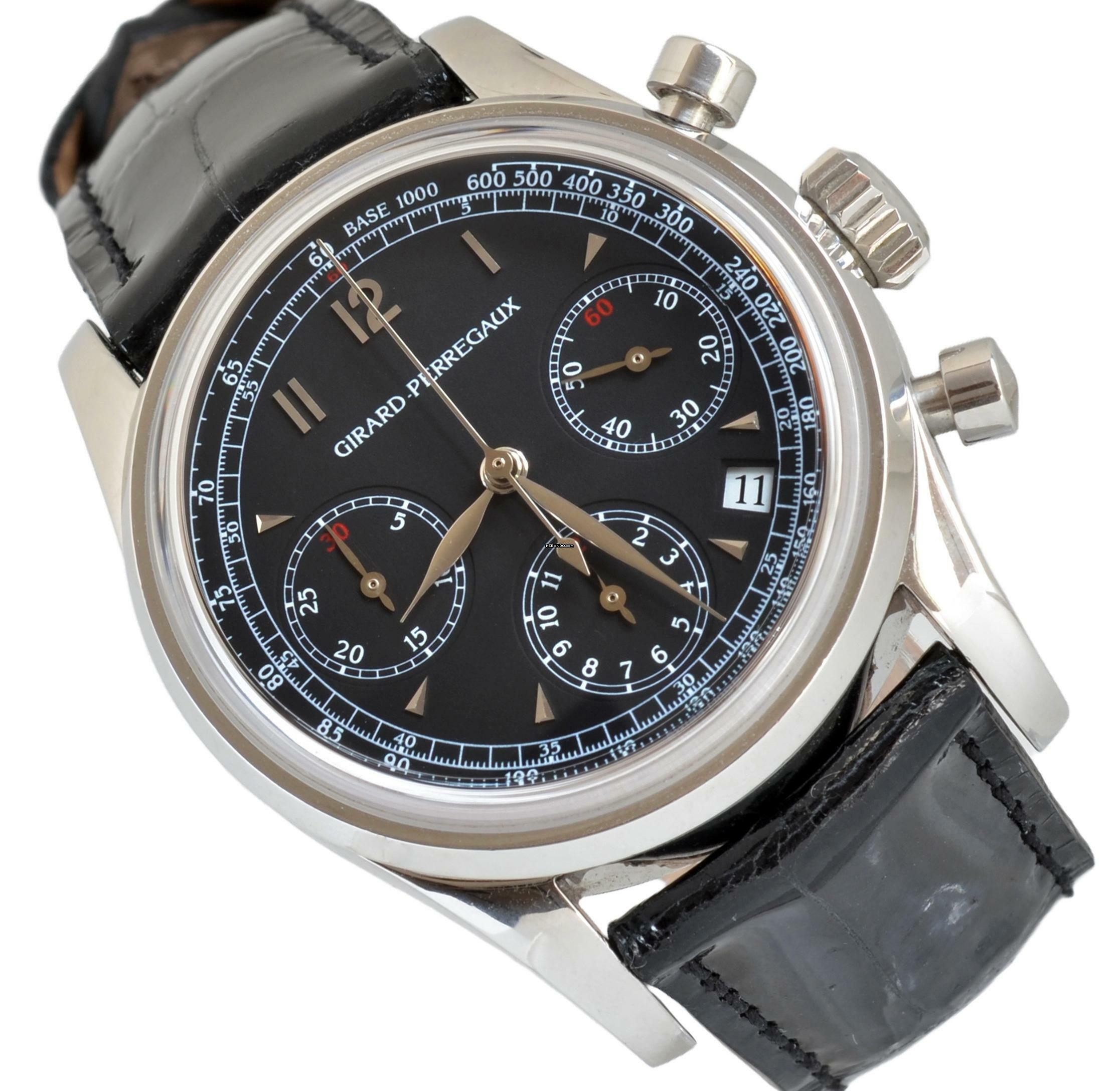 Thumbnail von Girard Perregaux Chronograph 4946 Vintage 1996 black dial