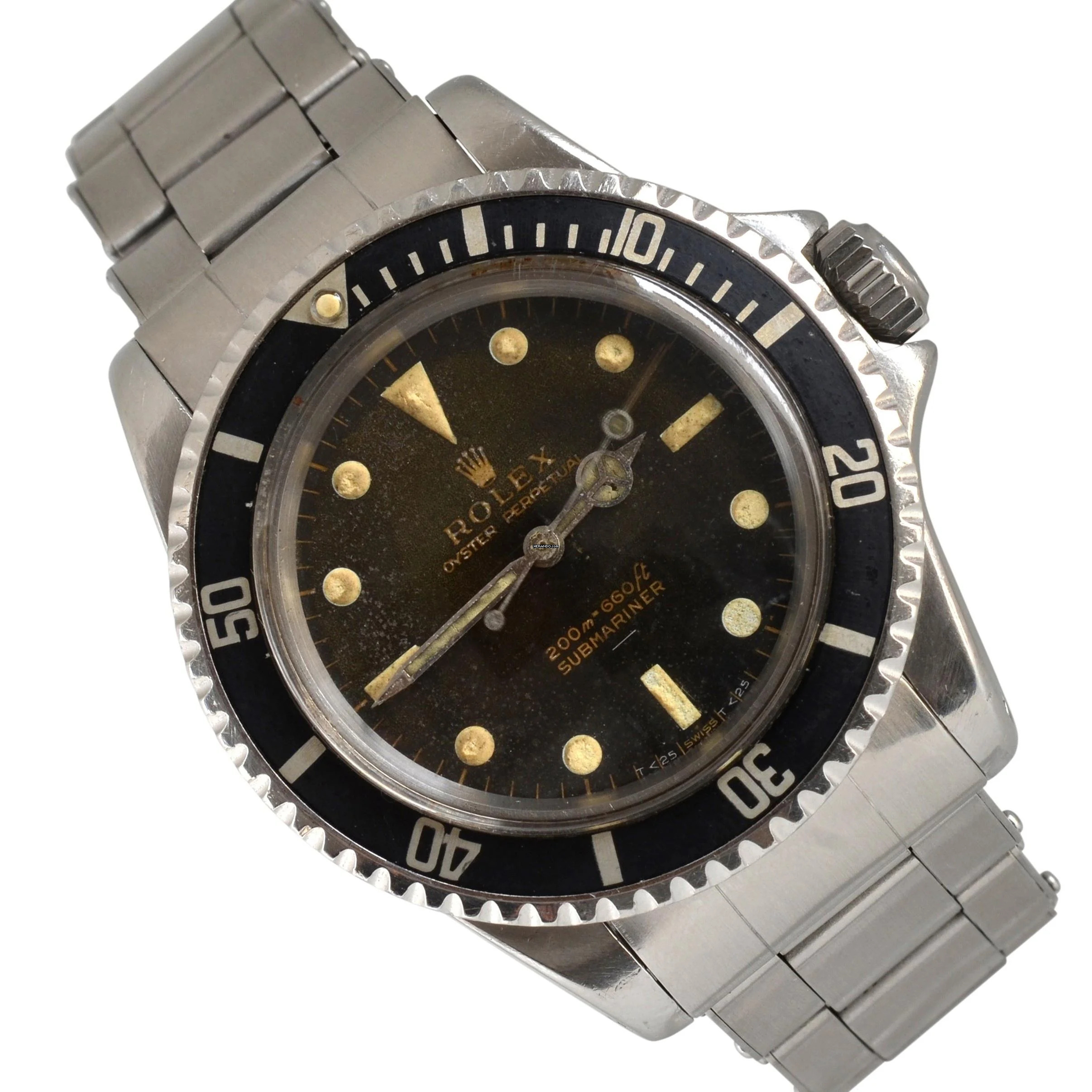 Rolex Submariner (No Date) 5513 Double T < 25 gilt Underline dial 1965’s </h1>