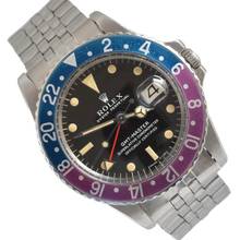 Thumbnail von Rolex GMT-Master 1675 Long E Fuchsia bezel Full Set 1968’s </h1>