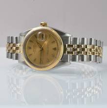 Thumbnail von Rolex Datejust 36 6605 Champagne dial steel and yellow gold 18KT 1957’s </h1>