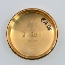 Thumbnail von Rolex Datejust 36 6105 Ovettone ivory dial yellow gold 18KT 1951's </h1>