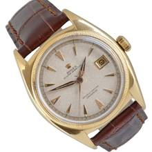 Thumbnail von Rolex Datejust 36 6105 Ovettone ivory dial yellow gold 18KT 1951's </h1>
