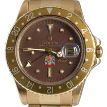 Thumbnail von Rolex GMT-Master 1675 UAE Qurayash Hawk dial by Mohammed bin Rashid Al Maktoum 1972's </h1>