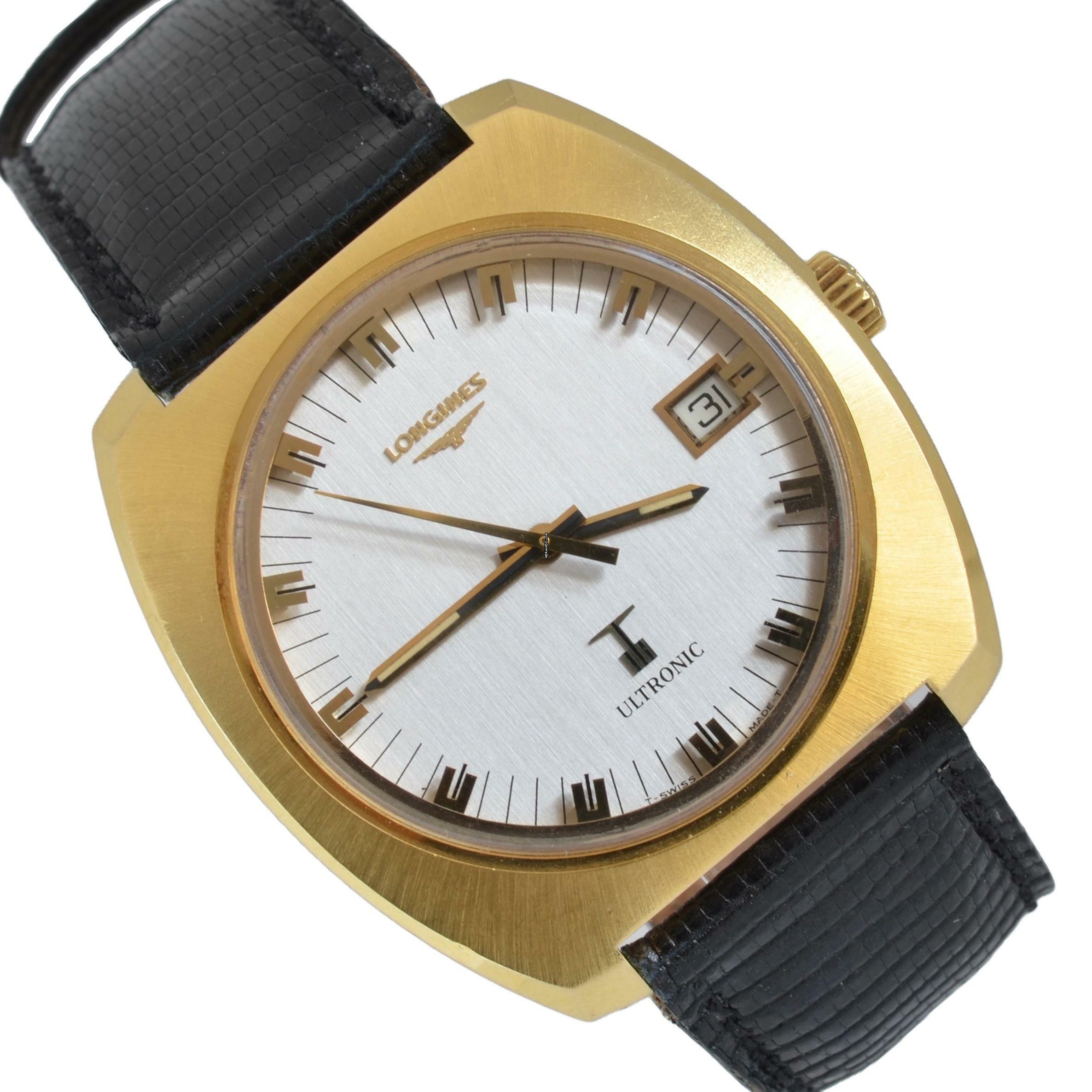  Longines Ultronic Diapason Date Jumbo yellow gold 18KT 1974’s </h1> 