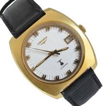 Thumbnail von Longines Ultronic Diapason Date Jumbo yellow gold 18KT 1974’s </h1>