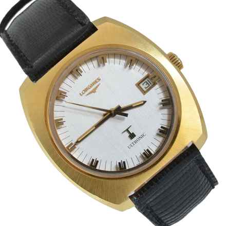  Longines Ultronic Diapason Date Jumbo yellow gold 18KT 1974’s </h1> 