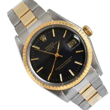  Rolex Oyster Perpetual Date 1505 black dial 1974's </h1> 
