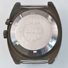 Thumbnail von Heuer Regatta 134.602 olive green colour PVD treatment 1980's </h1>