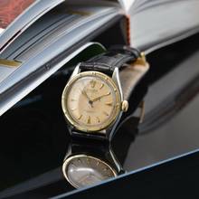 Thumbnail von Rolex Oyster Perpetual 35MM Semi Bubbleback OCC Radium Ivory dial automatic 1952's </h1>
