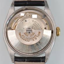 Thumbnail von Rolex Oyster Perpetual 35MM Semi Bubbleback OCC Radium Ivory dial automatic 1952's </h1>