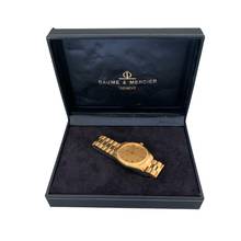 Thumbnail von Baume & Mercier Riviera Classique Date 34MM champagne dial yellow gold 18KT TOP Condition 1985’s